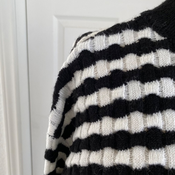 Black & White Striped Sweater - Picture 3 of 5